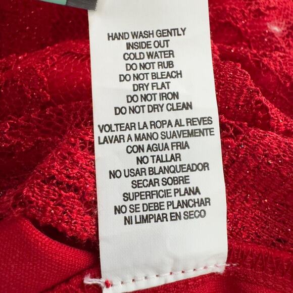 JODI KRISTOPHER LACE OPEN BACK SLEEVELESS FORMAL DRESS IN‎ RED JUNIORS SIZE 1 - Picture 13 of 13